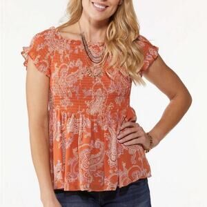 Cato SPICE ROUTE Convertible Babydoll Top
